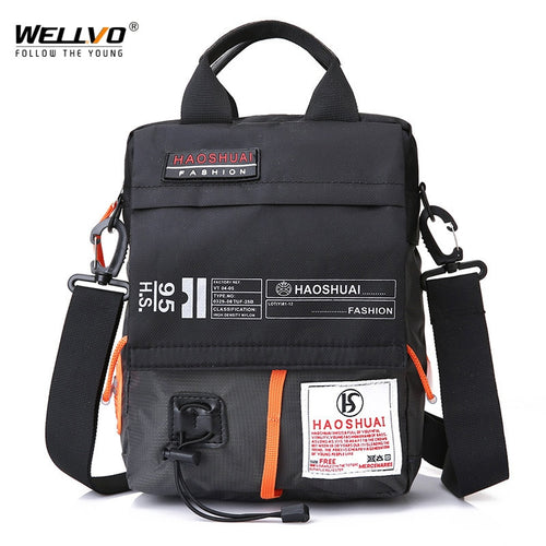 Men's Bag Messenger Bag Male Waterproof Nylon Camouflage Satchel Over the Shoulder Crossbody Bags Handbag Mini Briefcase XA99WC