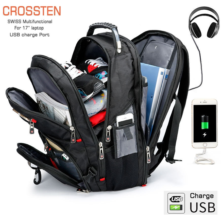 Waterproof usb hotsell port backpack